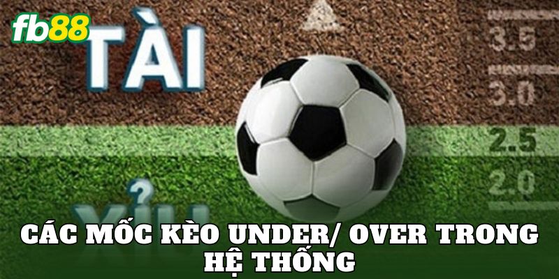 Các mốc kèo under/ over trong hệ thống