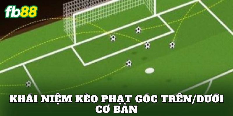 Khái niệm kèo phạt góc trên/dưới cơ bản