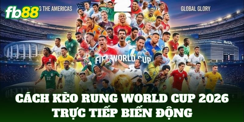 Cách kèo rung world cup 2026 trực tiếp biến động