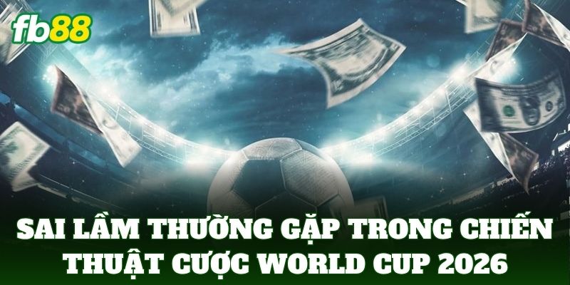 Sai lầm thường gặp trong chiến thuật cược World Cup 2026