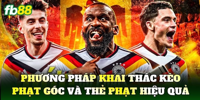 Phương pháp khai thác kèo phạt góc và thẻ phạt hiệu quả