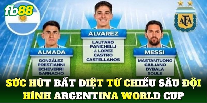 Sức hút bất diệt từ chiều sâu Đội Hình Argentina World Cup qua các thời kỳ