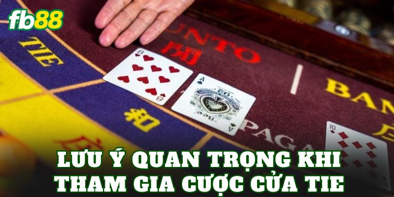 Lưu ý quan trọng khi tham gia cược Cửa Tie