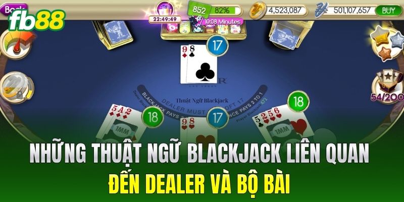 Những Thuật Ngữ Blackjack liên quan đến dealer và bộ bài